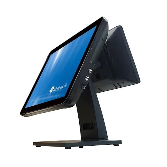 Dual-Screen Touchscreen POS Terminal (15.6" + 11.6" Customer Display)